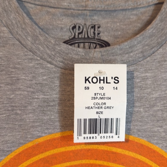 NWT Looney Tunes - Tune Squad Graphic Tee Heather Grey Men's Size L - Picture 3 of 6